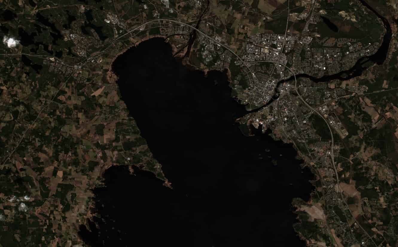 Satelliittikuva Pyhäselästä 19.5.2022 © Sentinel Hub 2022 - Creative Commons Attribution-NonCommercial 4.0 International License